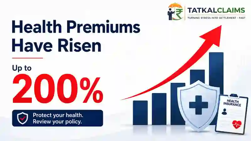 Health insurance premium increase graphic showing premiums rising up to 200 percent