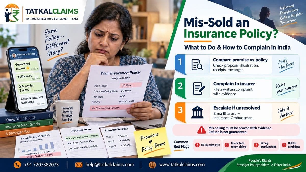 Mis-Sold an Insurance Policy? What to Do & How to Complain in India