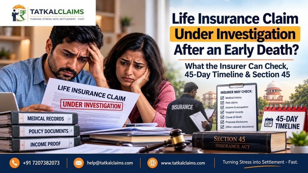 Family reviewing a life insurance death claim that is under investigation after an early death