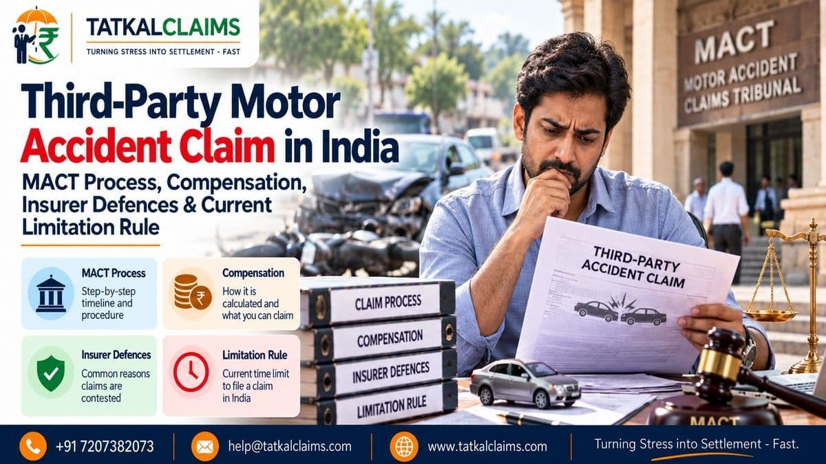 Road-accident claimant reviewing a third-party motor insurance and MACT compensation case
