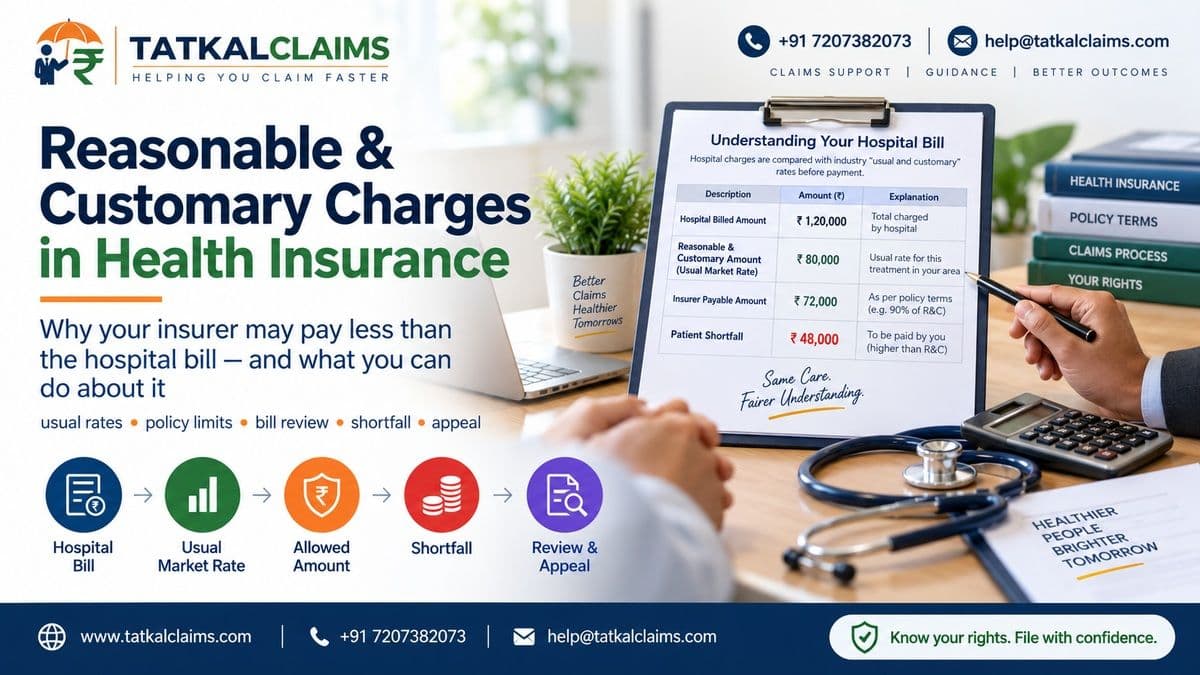 Calculator, charts and claim files illustrating review of reasonable and customary charge deductions